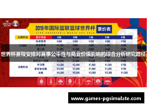 世界杯赛程安排对赛事公平性与商业价值影响的综合分析研究路径 世界杯赛程安排对赛事公平性与商业价值影响的综合分析研究路径